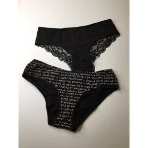 NWT Victoria Secret PINK Lace Back Hipster Low Rise Hiphugger Panties Size M Lot